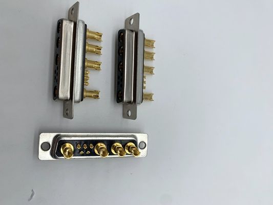 Conector de alimentación para automóviles D SUB 9W4 Soldador femenino de latón C3604 para cable