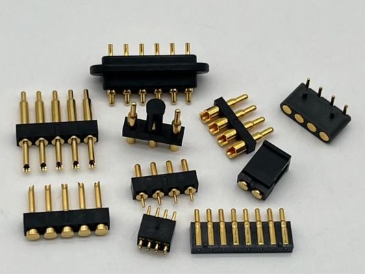 2.54mm Conector de pin Pogo de alta corriente Femenino 2x7P Revestido de oro H2.5 SMT Tipo para PCB