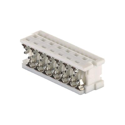 Conectores de cable de cinta de 6 a 24 pines de 2,54 mm UL2651 Blanco IDC