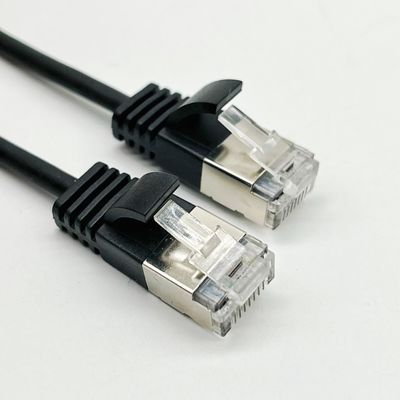 0.5m - 20m Negro RJ45 Cable Ethernet redondo Cat7 Cable de parche personalizado