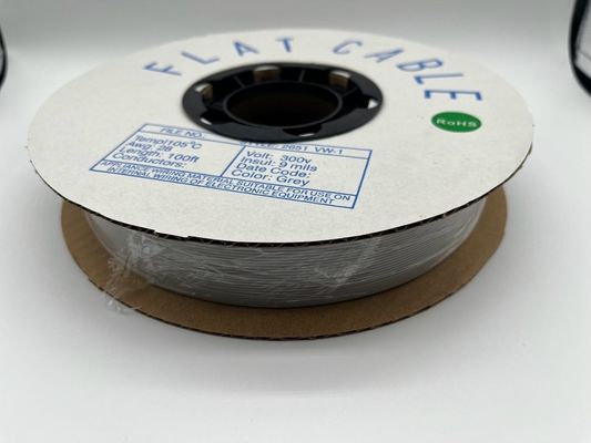 4 pines - 64 pines cable plano personalizado tono gris 1,27 mm cable de cinta 76,5 M/rollo