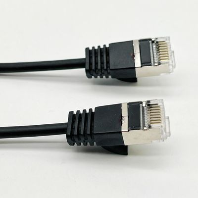 0.5m - 20m Negro RJ45 Cable Ethernet redondo Cat7 Cable de parche personalizado