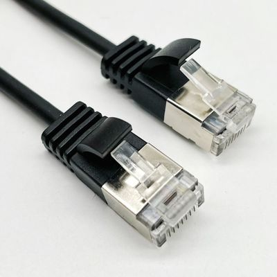 0.5m - 20m Negro RJ45 Cable Ethernet redondo Cat7 Cable de parche personalizado