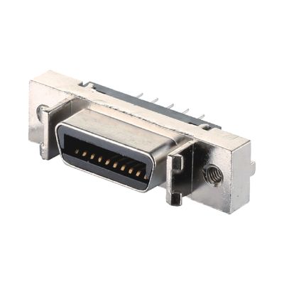 HPCN Conector de cable a tabla MDR SCSI Pitch 1.27mm 14 pines Conector masculino femenino