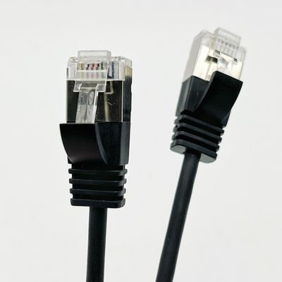 0.5m - 20m Negro RJ45 Cable Ethernet redondo Cat7 Cable de parche personalizado