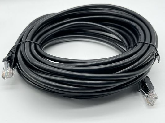 0.5m - 20m Negro RJ45 Cable Ethernet redondo Cat7 Cable de parche personalizado
