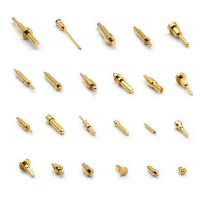 10.65mm de latón de resorte cargado Pin SMT Tipo Pogo dorado Pino para conexiones de temperatura