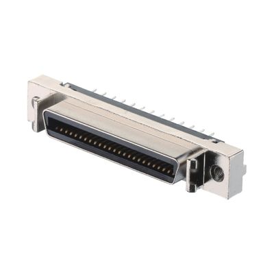 Material de la carcasa de aleación de zinc 68 pines conector SCSI soldador tipo VHDCI HPCN macho