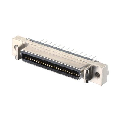 Material de la carcasa de aleación de zinc 68 pines conector SCSI soldador tipo VHDCI HPCN macho