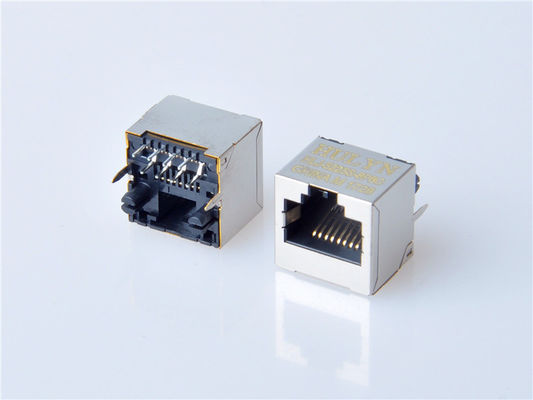 8p8c RJ45 Jack Conector de PCB montado para conexión de red de conexión a Internet Modular de aleación de cobre