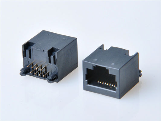 8p8c RJ45 Jack Conector de PCB montado para conexión de red de conexión a Internet Modular de aleación de cobre