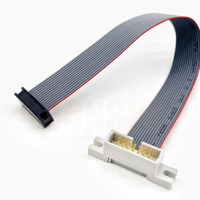 Conector de cable electrónico de banda plana de 2,54 mm Pitch IDC