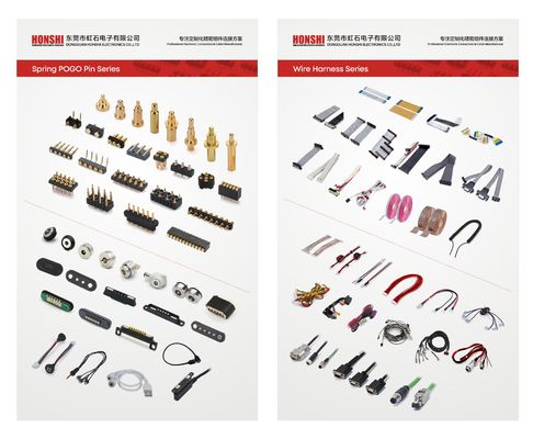 5.08mm Pitch Pogo Pin Conector Tipo de Bajo Femenino 8 Pin 4.0mm Tres filas de resorte cargado