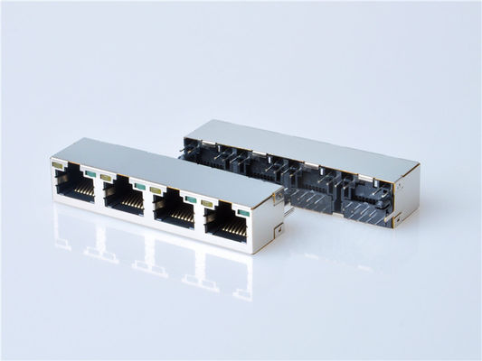 8p8c RJ45 Ethernet Conector 1x1 Puertos Femenino RJ45 Jack sin magnéticos