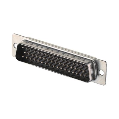 2 - 64 Pin Power D Sub Conector masculino 3W3 Tipo de soldadura negro / azul de latón empapado
