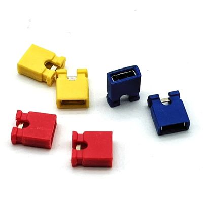 Mini Jumper de conector de carrocería de tablero a tablero de conector femenino 1.27mm 2mm 2.54mm Pitch Negro Rojo Amarillo con Ni Plating