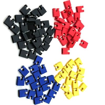 Mini Jumper de conector de carrocería de tablero a tablero de conector femenino 1.27mm 2mm 2.54mm Pitch Negro Rojo Amarillo con Ni Plating