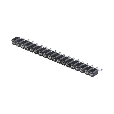 2.54mm Conector de encabezado de pines mecanizado de ángulo derecho SMT SMD PCB de encabezado de fila única