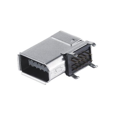 IEEE1394 10 Pin Conector femenino Conector de entrada y salida de servidor SM-10P Tipo de soldadura