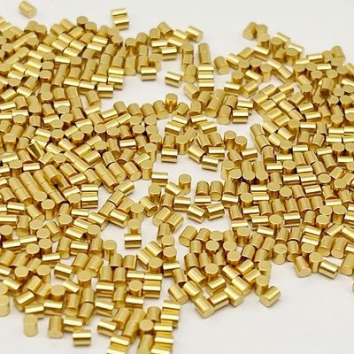 Custom 0.02mm Diámetro 10u '' Dorado Plástico de latón Pin Contactos Primaveras Para Hombres Género Y Niebla de Sal 72H