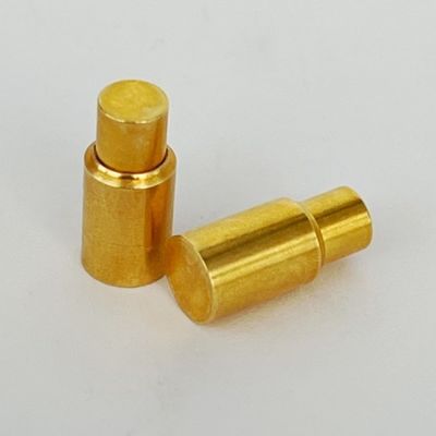 Custom 0.02mm Diámetro 10u '' Dorado Plástico de latón Pin Contactos Primaveras Para Hombres Género Y Niebla de Sal 72H