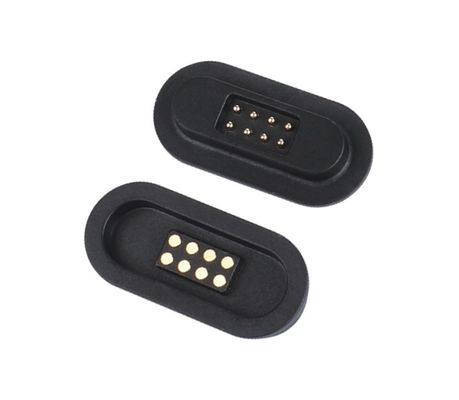 Conector de pin de Pogo magnético de alta corriente 1A 2A 3A 5A 10A cargado con resorte