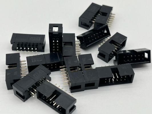 Conector de encabezado de caja de ángulo derecho DIP PCB DC3 12 pines encabezados 2,54mm Pitch