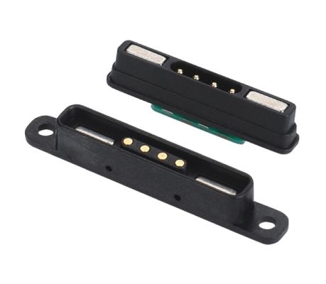 Conector de pin de Pogo magnético de alta corriente 1A 2A 3A 5A 10A cargado con resorte