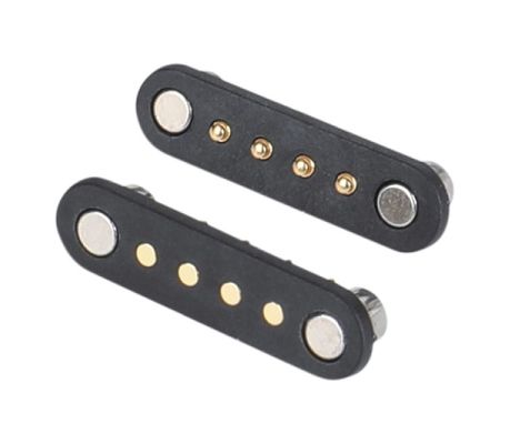 Conector de pin de Pogo magnético de alta corriente 1A 2A 3A 5A 10A cargado con resorte