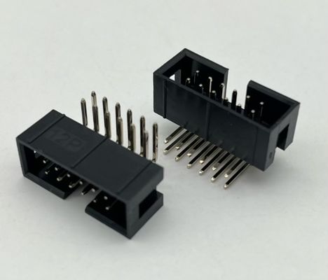 Conector de encabezado de caja de ángulo derecho DIP PCB DC3 12 pines encabezados 2,54mm Pitch