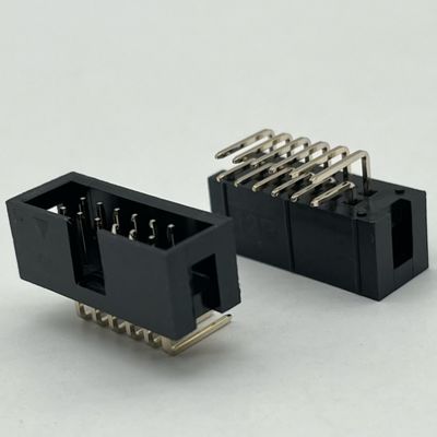 Conector de encabezado de caja de ángulo derecho DIP PCB DC3 12 pines encabezados 2,54mm Pitch