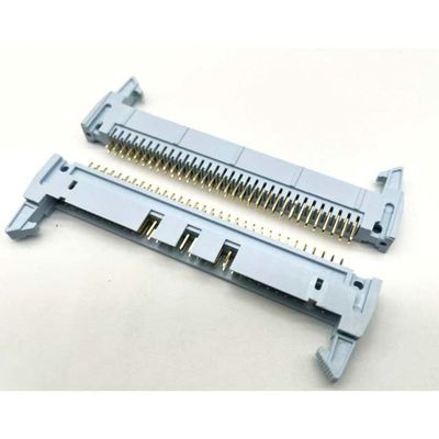 Conector de cable de cabeza de cerradura a la tabla de 2.54 mm Pitch Straight 64 Pin IDC Conector masculino