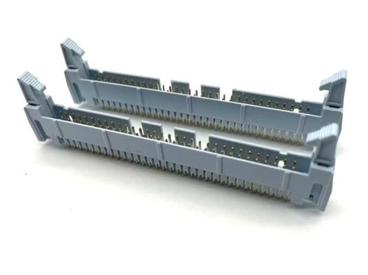 Conector de cable de cabeza de cerradura a la tabla de 2.54 mm Pitch Straight 64 Pin IDC Conector masculino