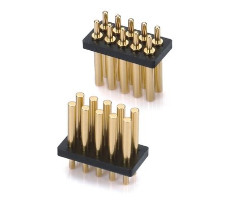 Tipo de conector de pin Pogo de 2.54 mm de tono personalizado encabezado de 10 pin