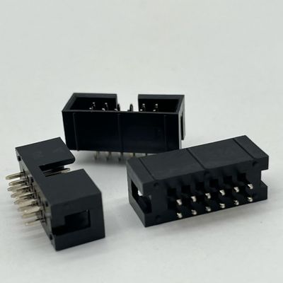 2.54mm Conector de cajas de encabezado recto 12 pines IDC Cajas de encabezado 2x6p