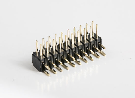 2.0mm Pitch H2.0mm Conector de encabezado de alfiler de fila única 1 - 40 alfiler de penetración en ángulo derecho