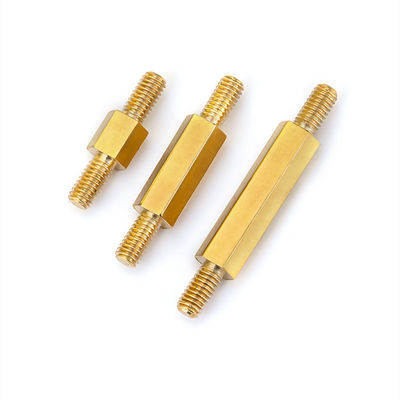 Dispositivos de separación de PCB personalizados de latón con rosca Hexagon Studs M2.5 M3 M6 Hombre Hombre Femenino