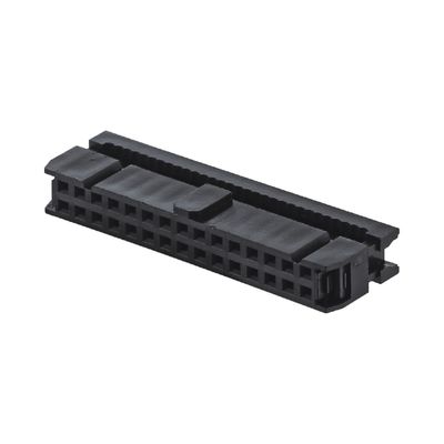 Conectores de alambre IDC de oro negro 6 - 64 pines de conector femenino de cable plano FC