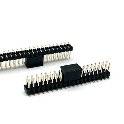 2.54mm Pitch Pin Header Connector 2 Pin - 80 Pin DIP SMT PCB Conector de encabezado masculino