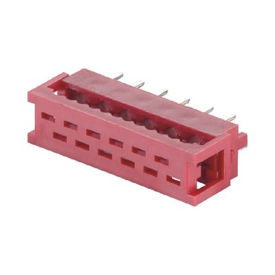 Conector femenino de IDC recto Micro Match 4 6 8 10 20 Pin 1,27 mm de tono