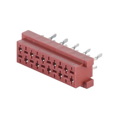 Conector femenino de IDC recto Micro Match 4 6 8 10 20 Pin 1,27 mm de tono