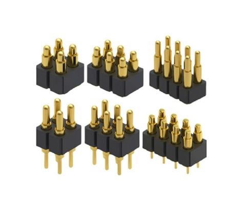 3.0 mm de anchura 3pin Revestido de oro SMT Tipo de automóvil de latón Pogo Pin conector para PCB