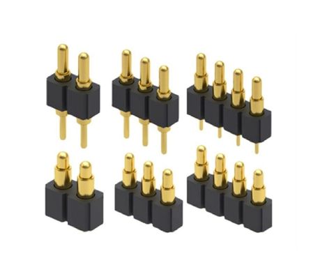 2.5mm 4 Pin Pogo conector H3.5mm SMT Tipo de oro Revestido de latón Pogo conector