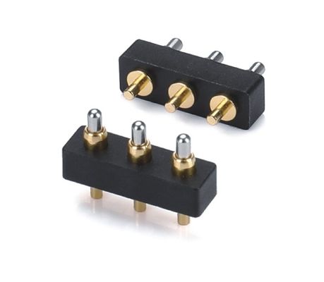 1.27mm Pogo Pin Conector h1.5mm L8.0 Tipo de zambullida Conector de latón dorado 10 pines