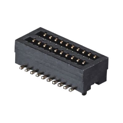 0.8mm Pitch BTB Conector 10 - 100 pines Conector masculino de alta velocidad Fosforo Bronce