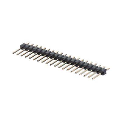 Conector de encabezado de pin de pitch de tipo DIN de 2,0 mm Conector recto de 2 - 40 pines de fila única