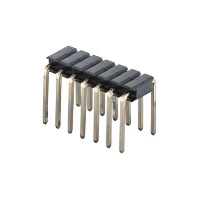 Conector de encabezado de pin de pitch de tipo DIN de 2,0 mm Conector recto de 2 - 40 pines de fila única