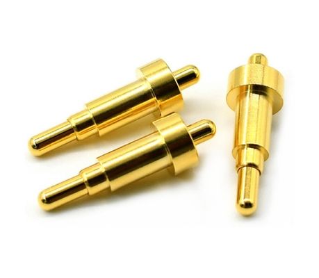 Soldador masculino 9.5mm Pogo Pin Conector de latón 3.2mm altura de resorte cargado de oro