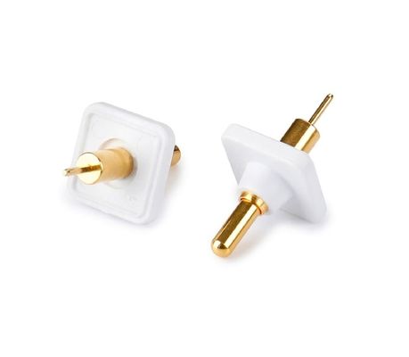 Soldador masculino 9.5mm Pogo Pin Conector de latón 3.2mm altura de resorte cargado de oro