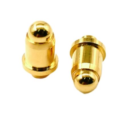 1A Revestimiento de oro 3-10u de latón Pogo Pin de resorte de altura cargada 2.5mm Pin de contacto